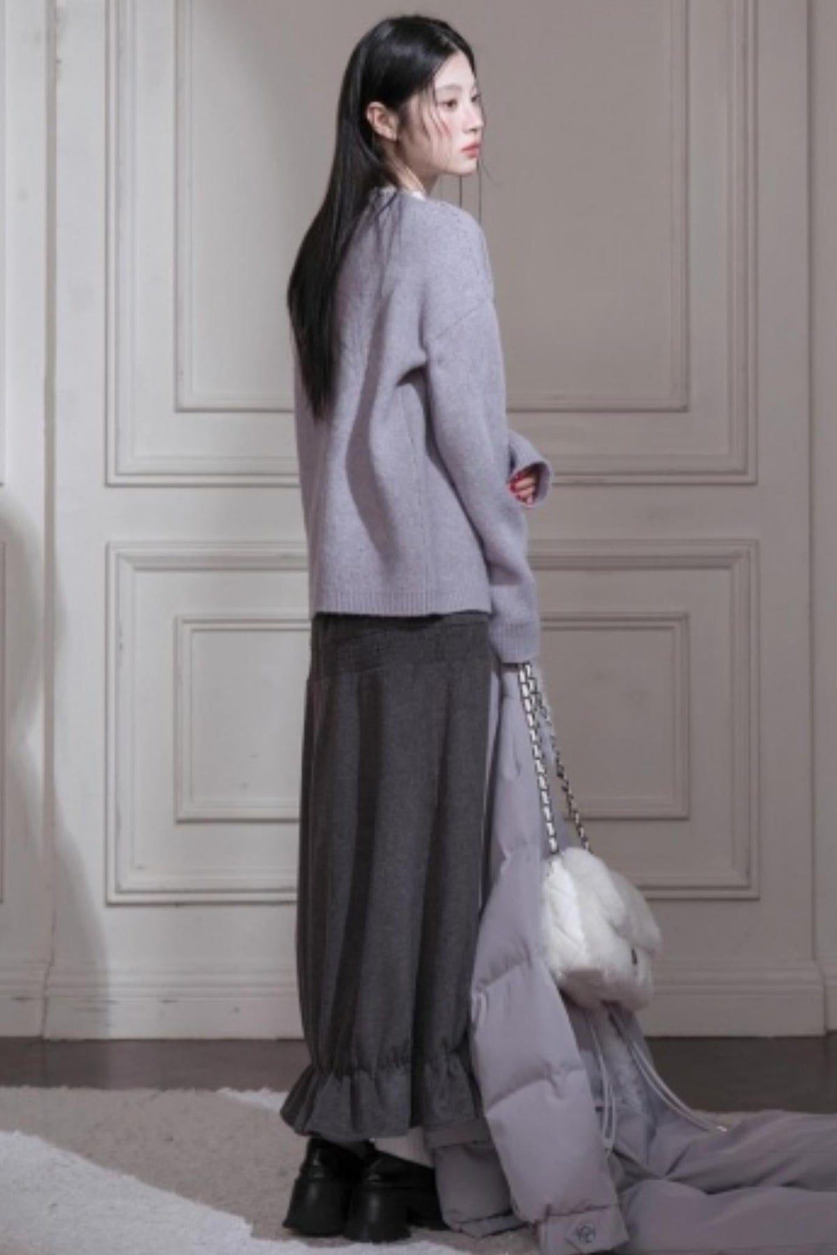 Snowy Night Wool Sweater