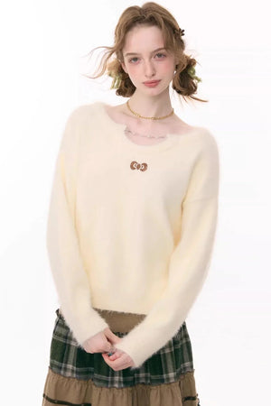 Soft Cloud Bow Sweater