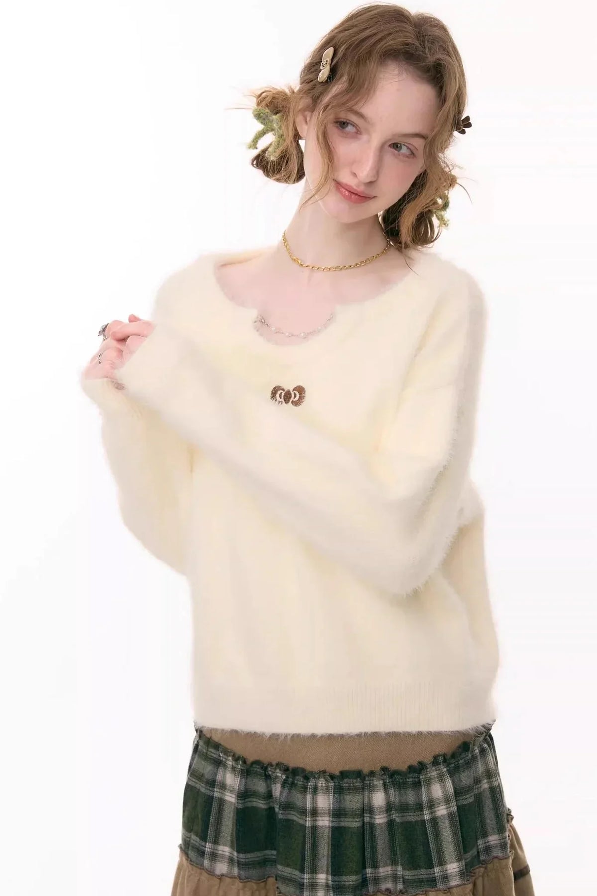 Soft Cloud Bow Sweater