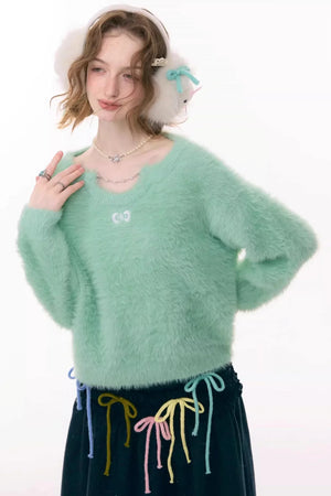 Soft Cloud Bow Sweater