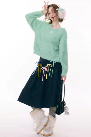 Soft Cloud Bow Sweater