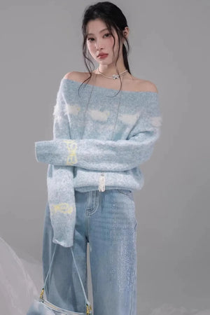 Soft Clouds Jacquard Sweater