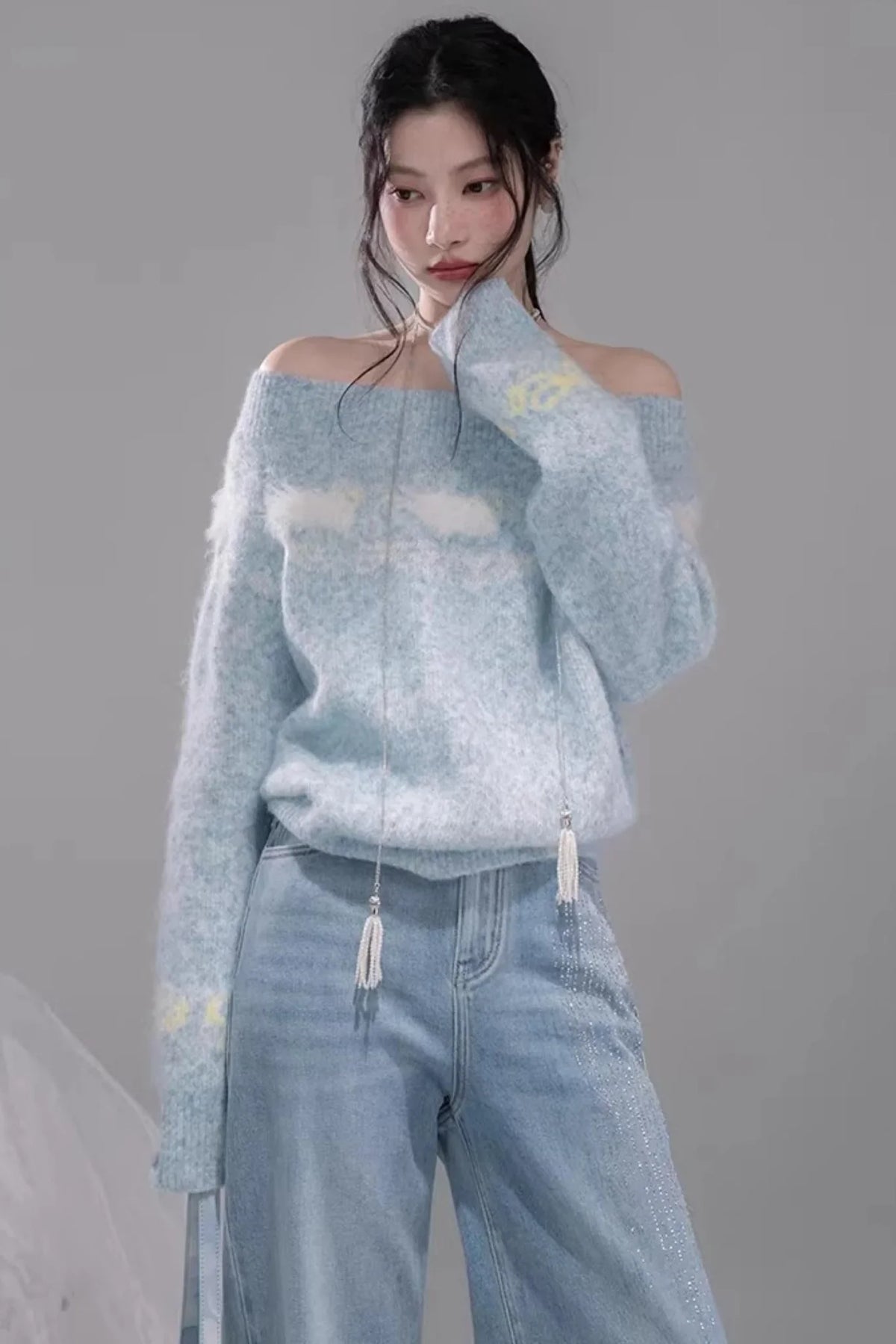 Soft Clouds Jacquard Sweater