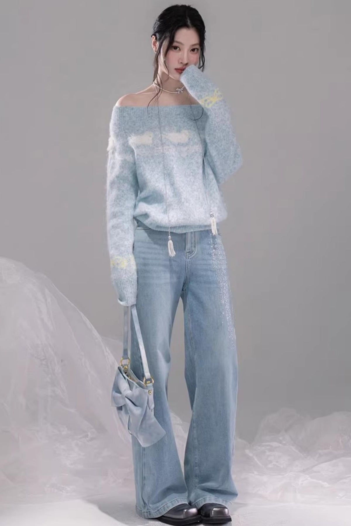 Soft Clouds Jacquard Sweater