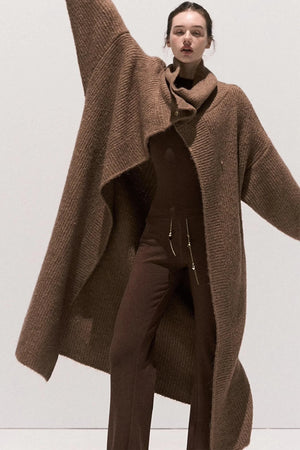 Soft Crewneck Knitwear Trouser Set-Up
