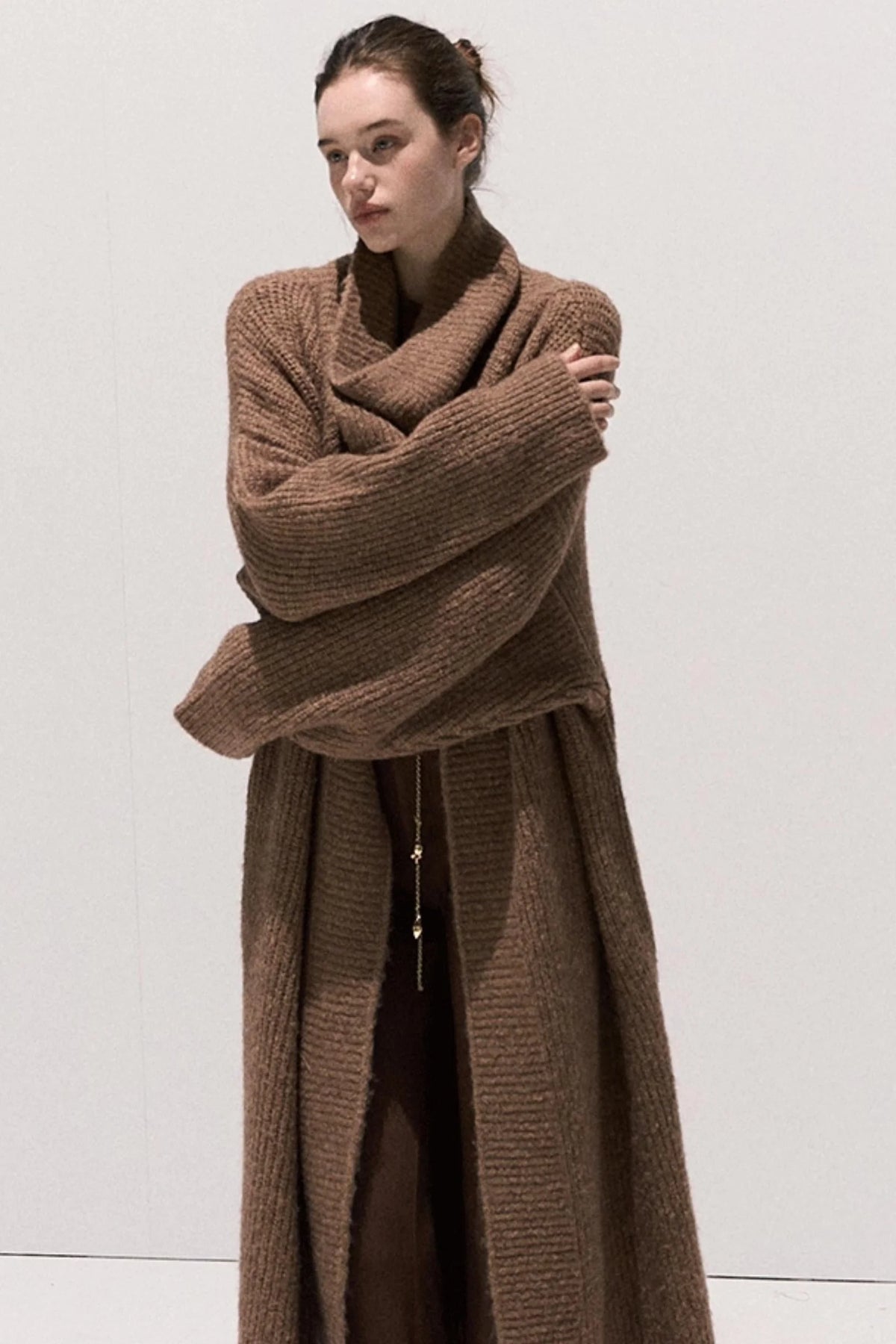 Soft Crewneck Knitwear Trouser Set-Up