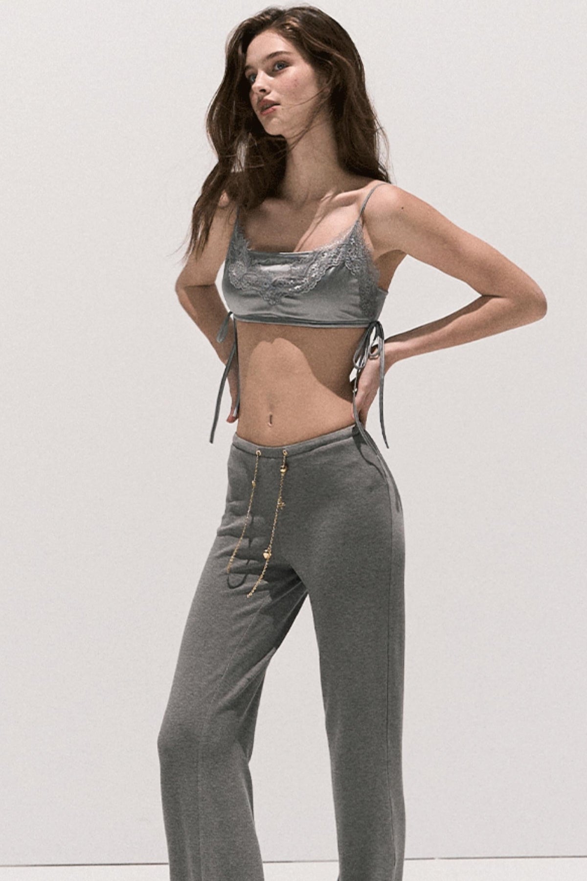 Soft Crewneck Knitwear Trouser Set-Up