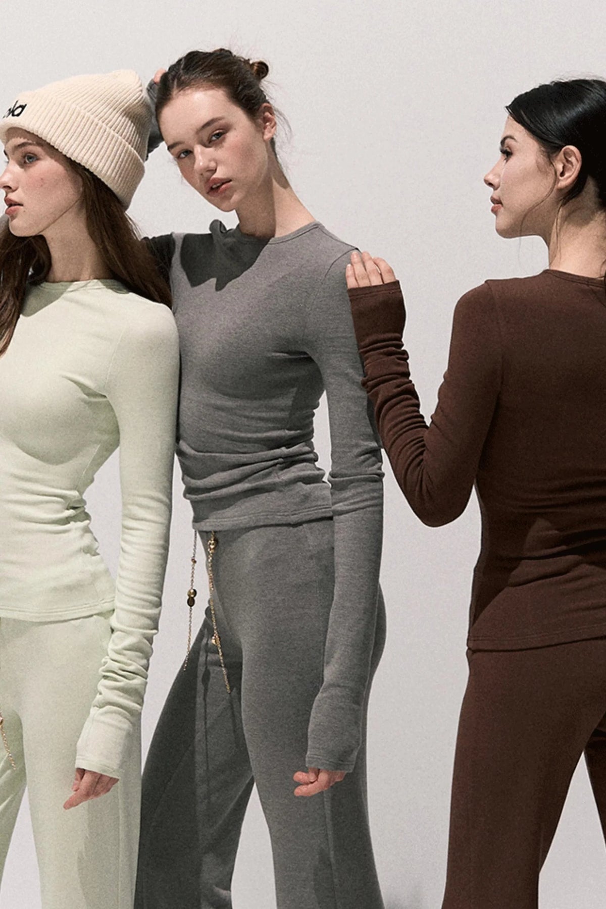 Soft Crewneck Knitwear Trouser Set-Up