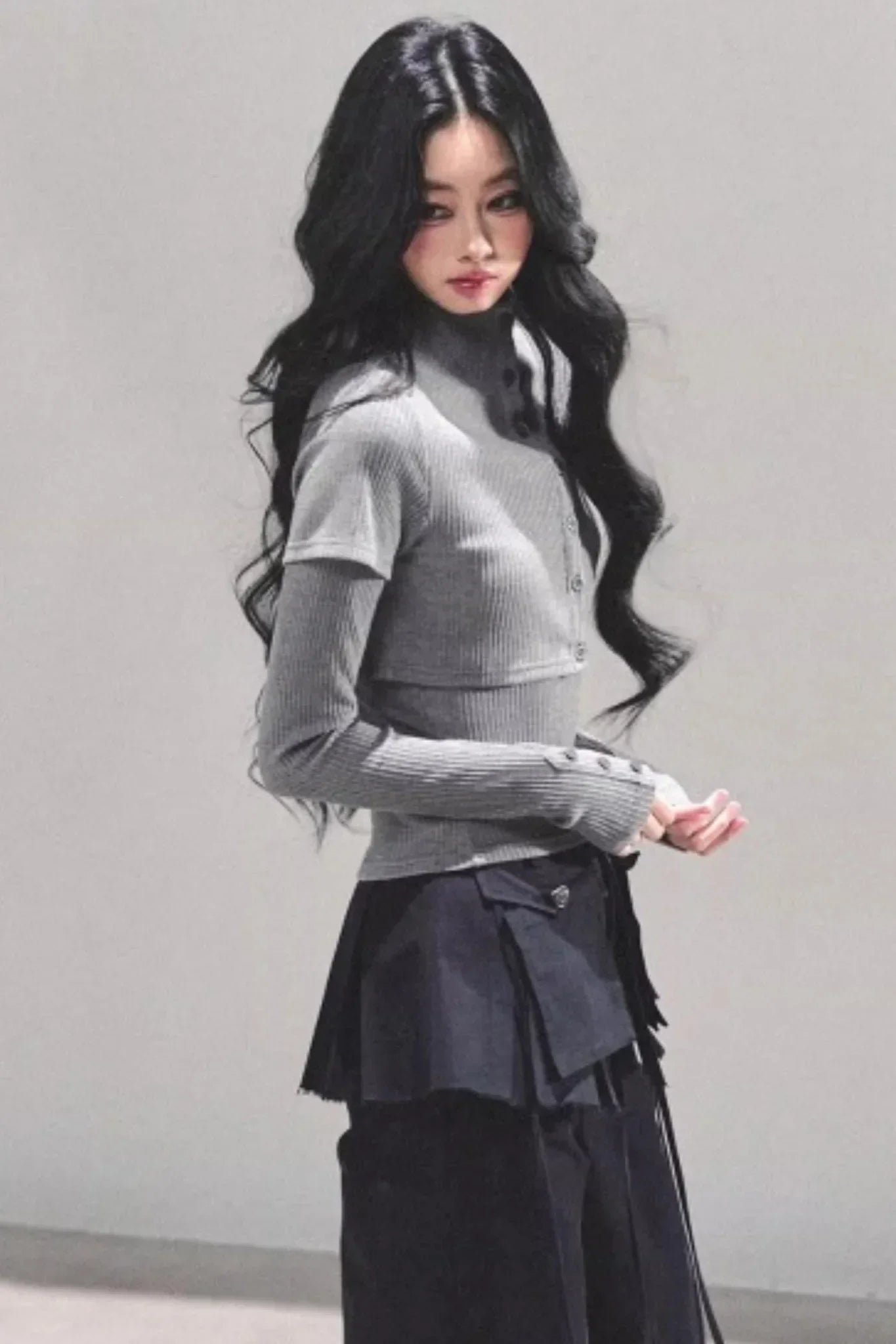 Soft Fall Knitted Top Two Piece Set