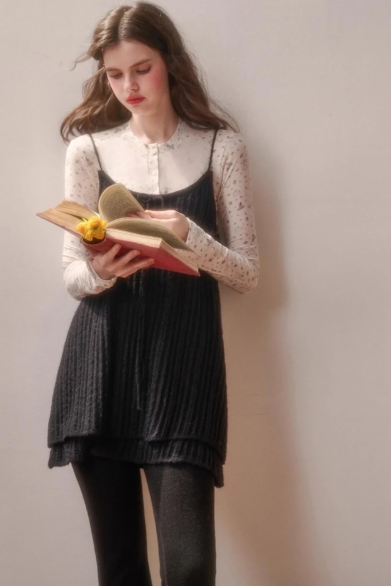 Soft Gemstone Wool Pants Set-Up