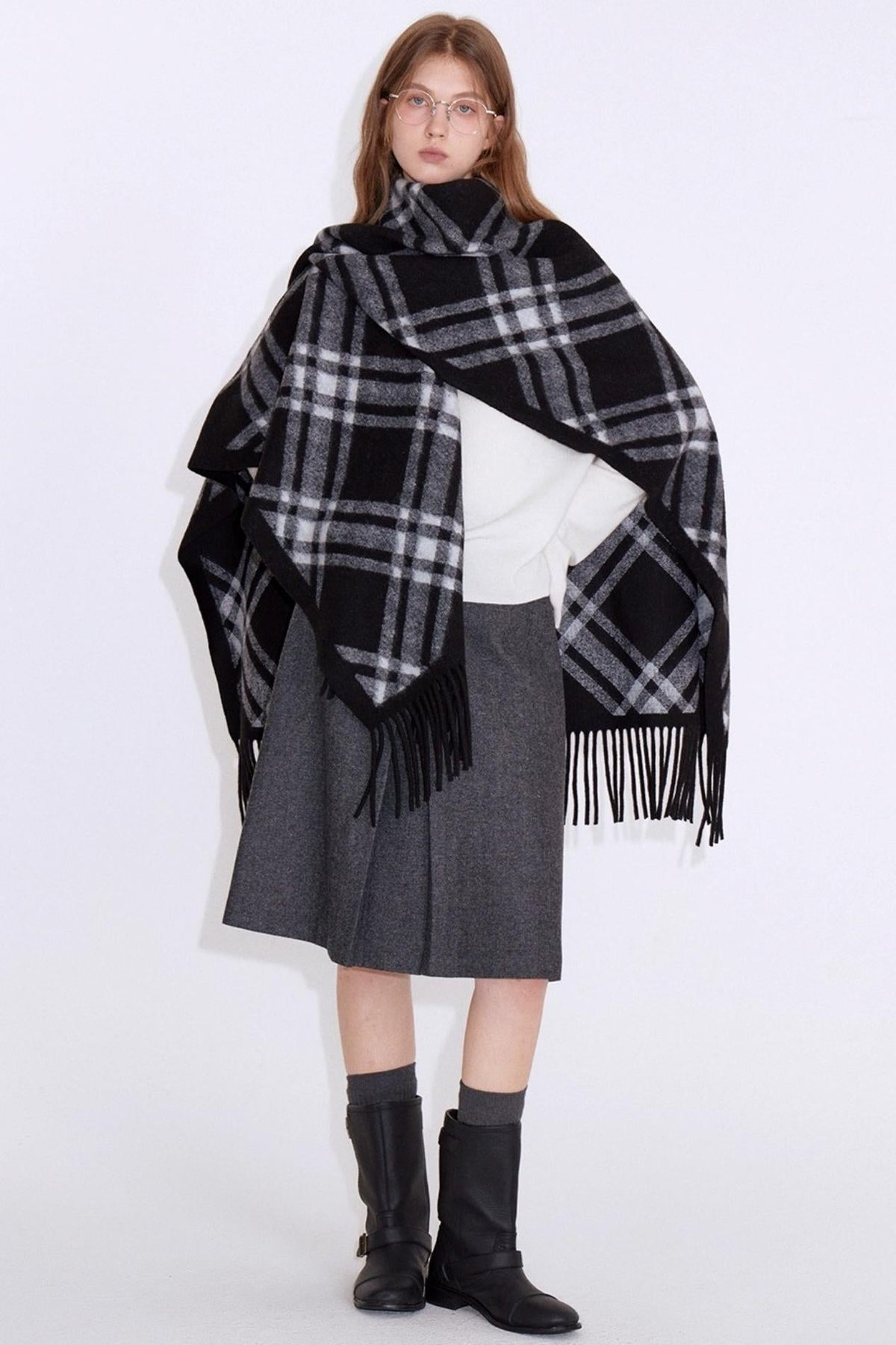 Soft Glutinous Sheep Wool Shawl