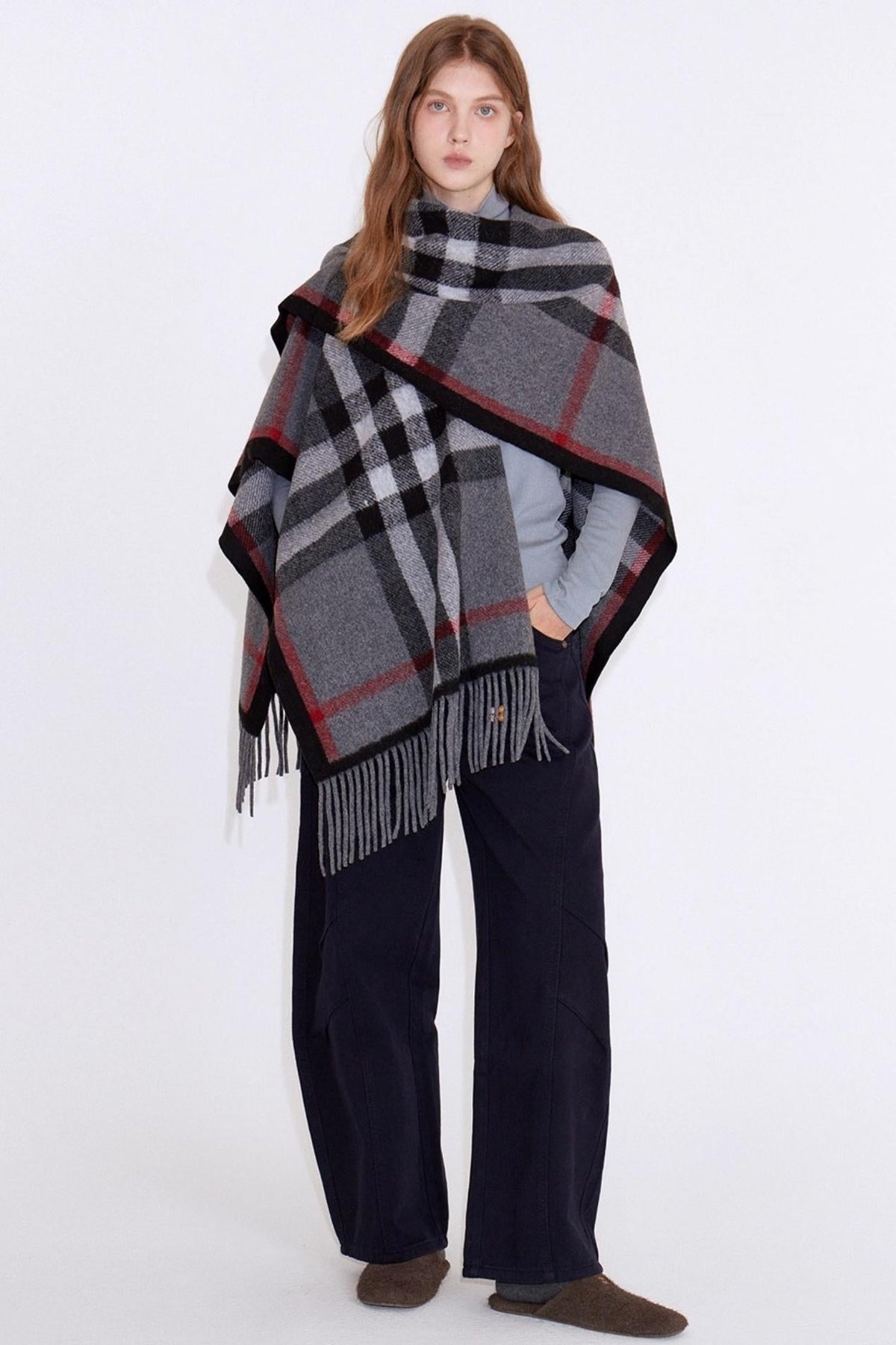 Soft Glutinous Sheep Wool Shawl