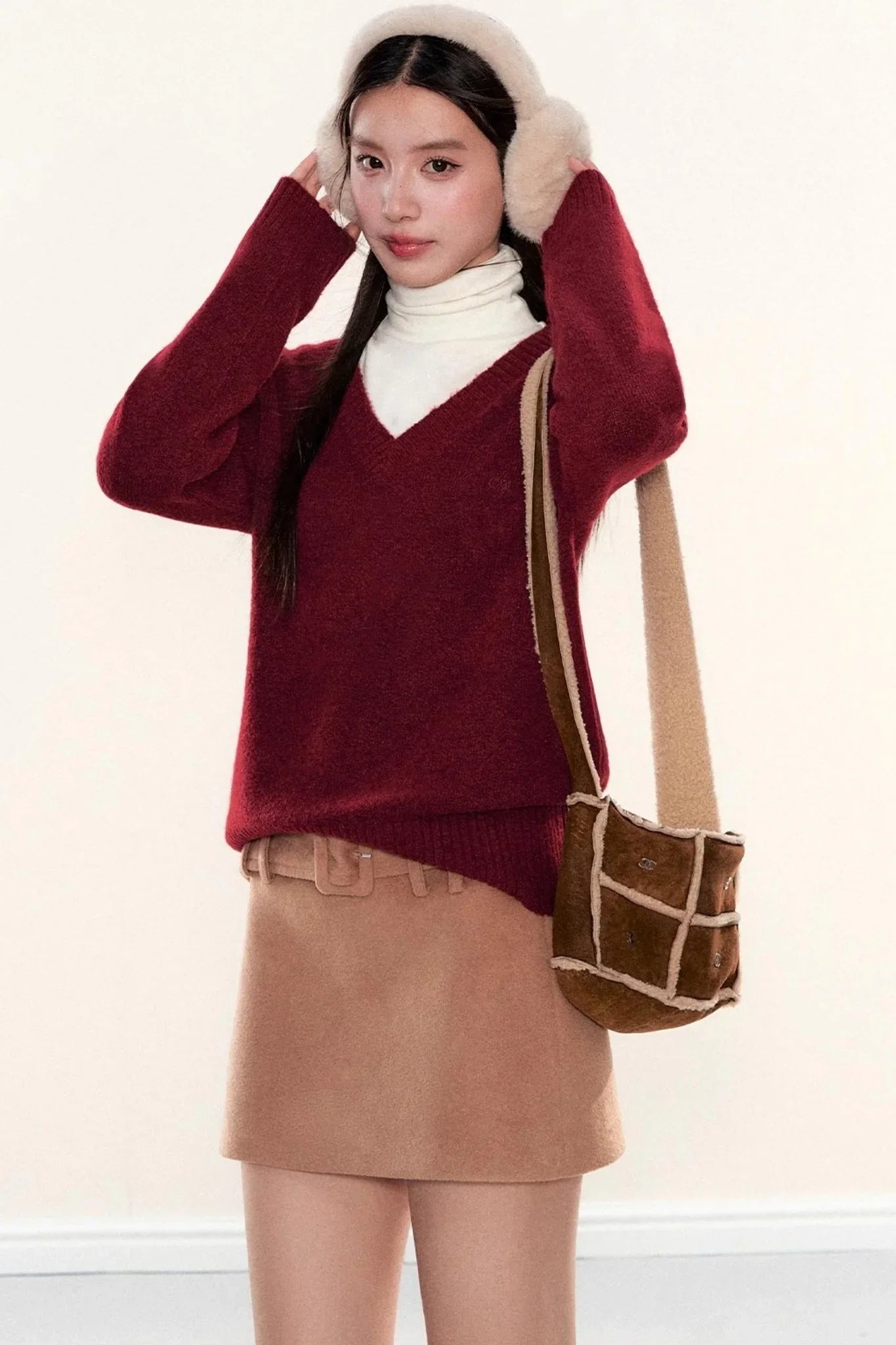 Soft Knit V-Neck Sweater