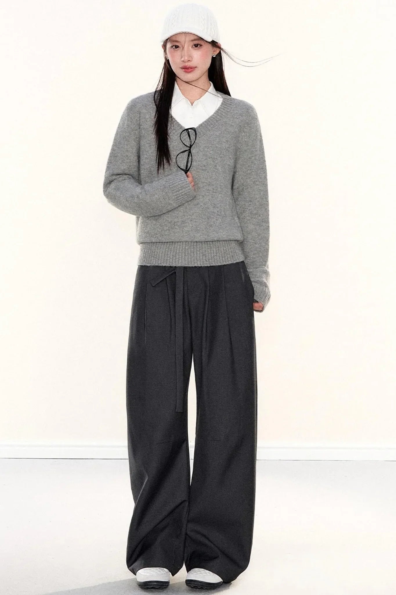 Soft Knit V-Neck Sweater