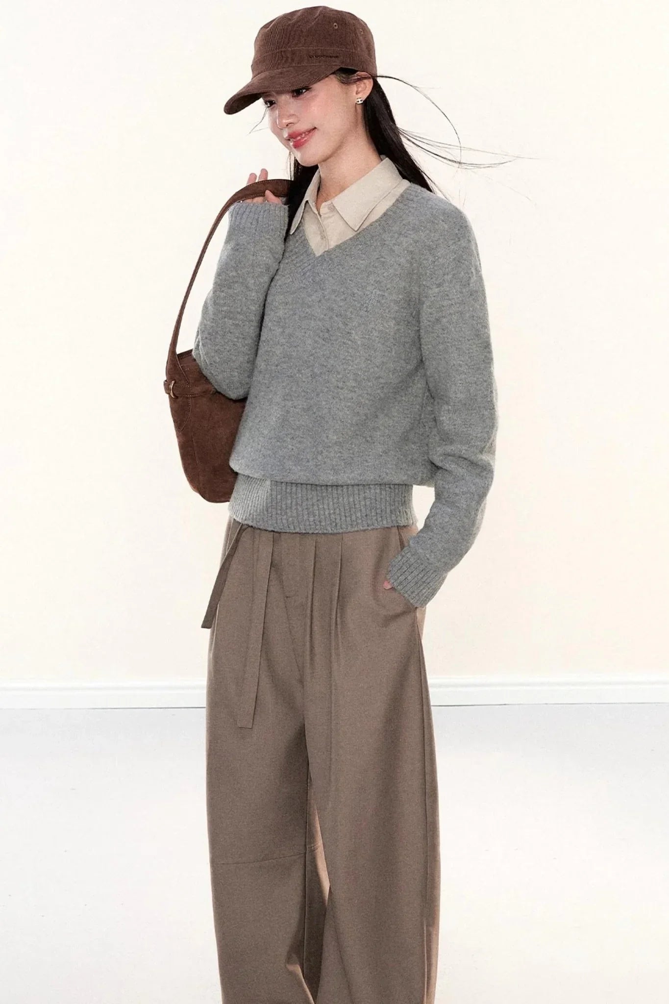 Soft Knit V-Neck Sweater