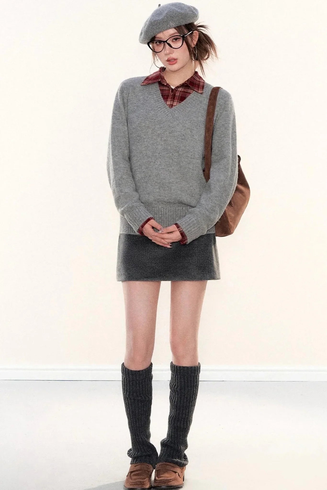 Soft Knit V-Neck Sweater