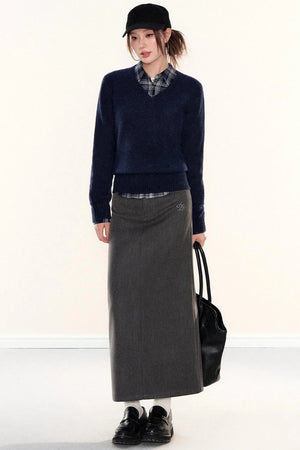 Soft Knit V-Neck Sweater