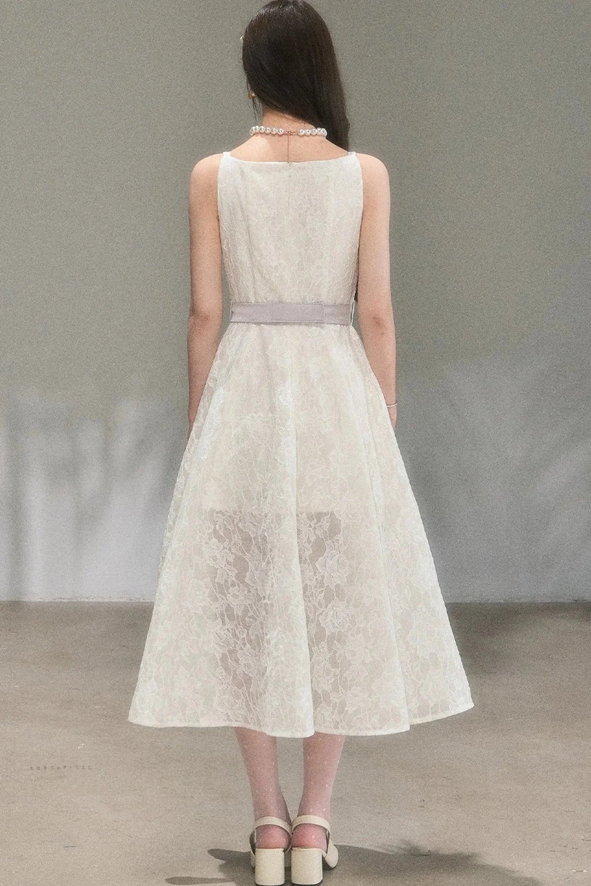 Soft Lace A-Line Dress