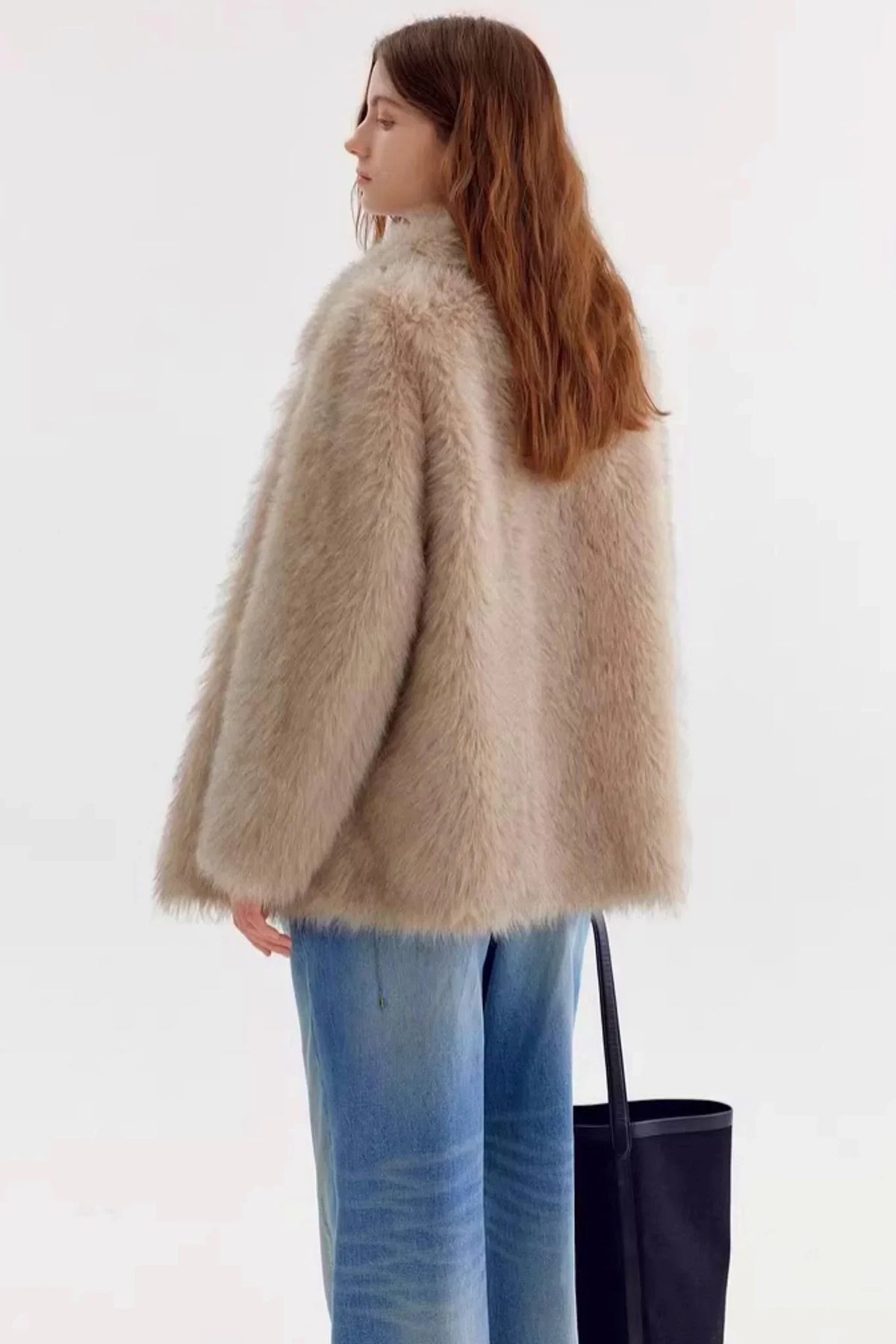 Soft Mist Faux Fur Coat
