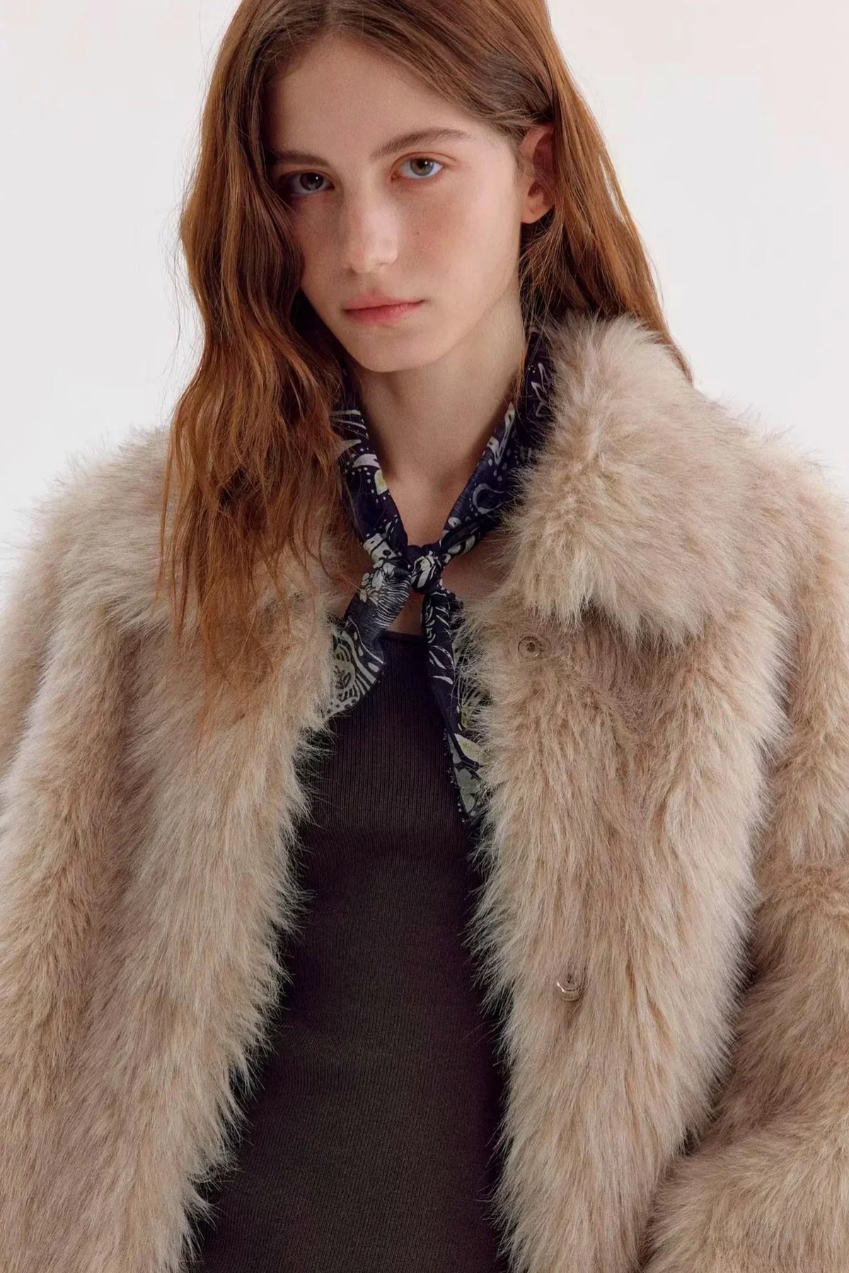 Soft Mist Faux Fur Coat