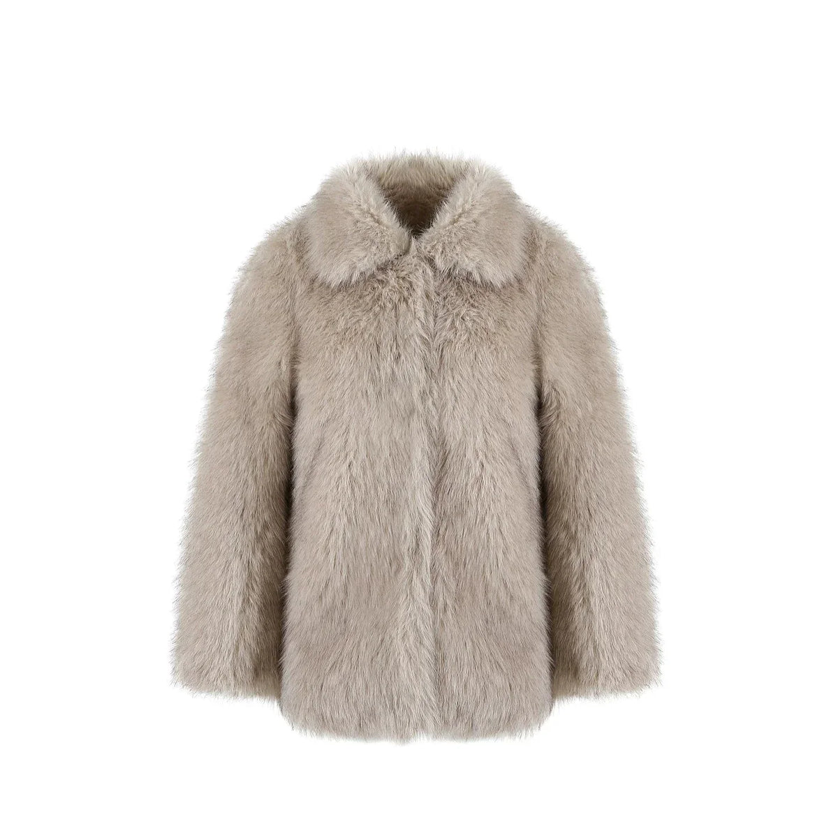 Soft Mist Faux Fur Coat