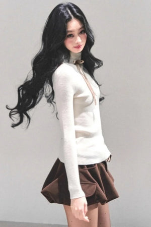 Soft-Touch Knit Top