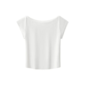 Soft White Off-Shoulder Top