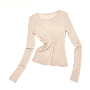 Soft Wool Blend Long-Sleeved Inner Top