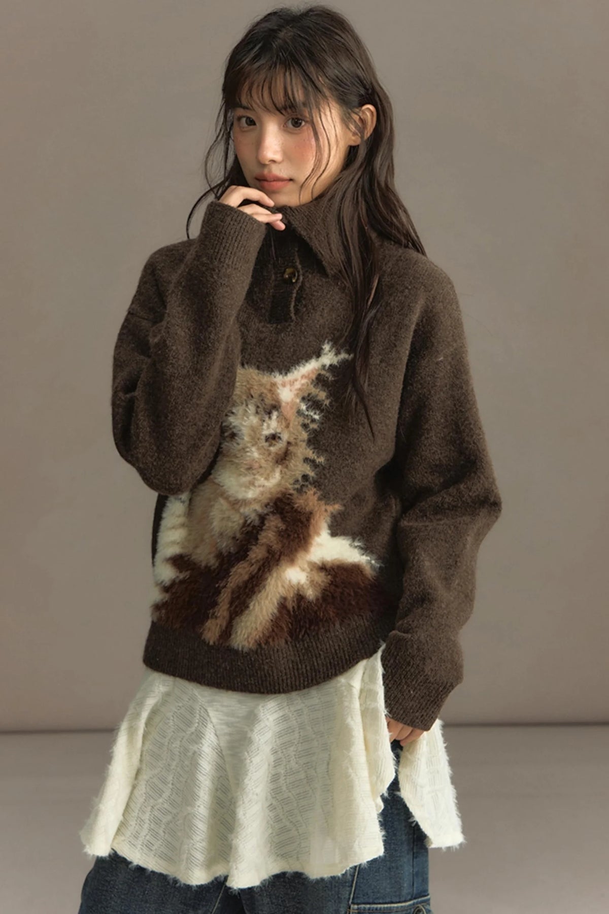 Soft Woolen Knitted Sweater Top