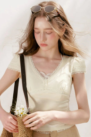 Softfit French Lace Top
