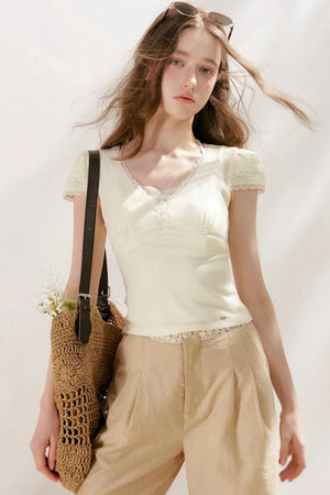 Softfit French Lace Top