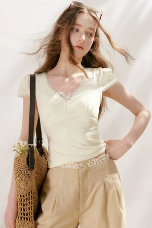 Softfit French Lace Top