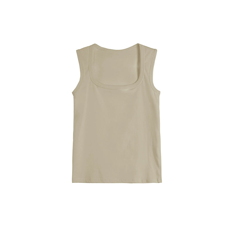 Solid Color Base Vest Top