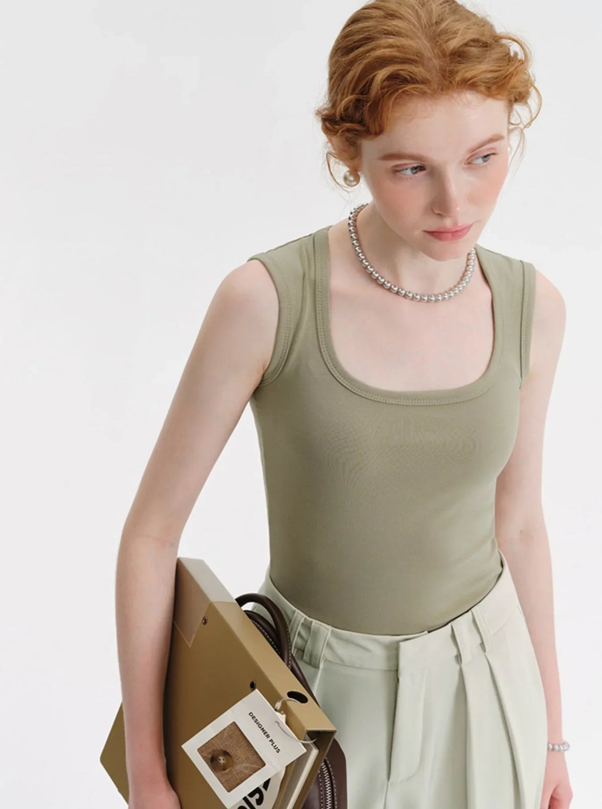 Solid Color Base Vest Top
