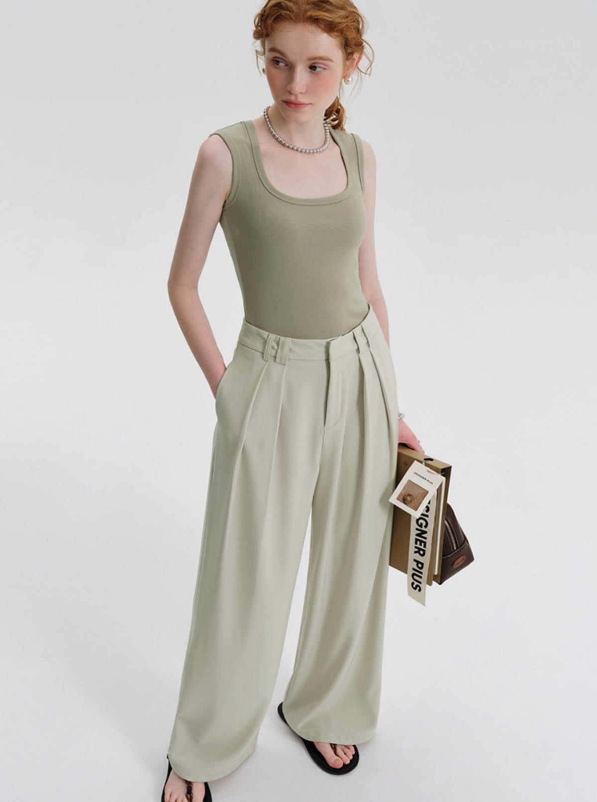 Solid Color Base Vest Top