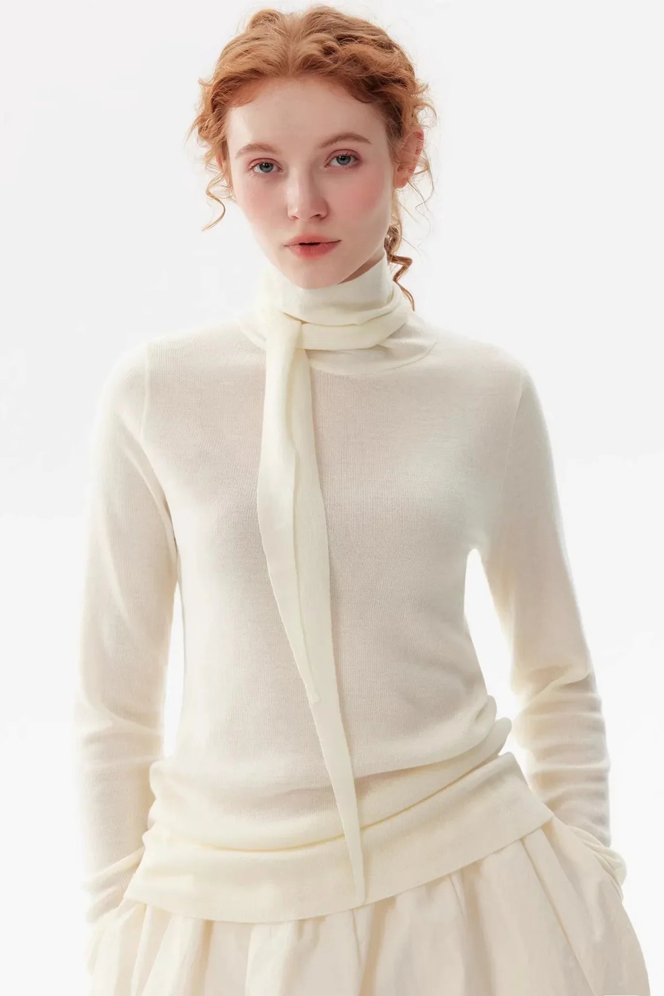 Solid Color Cashmere Sweater