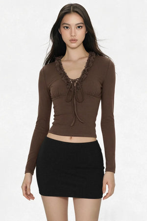 Solid Color Elastic Skirt