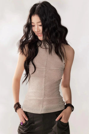Solid Color Halter Camisole