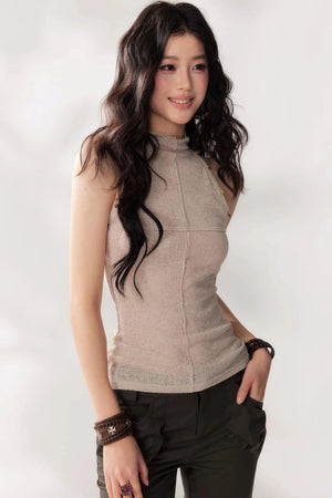 Solid Color Halter Camisole