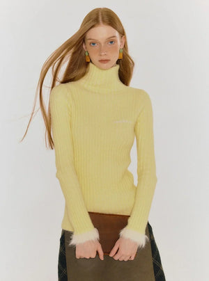 Solid Color Knitted Tops
