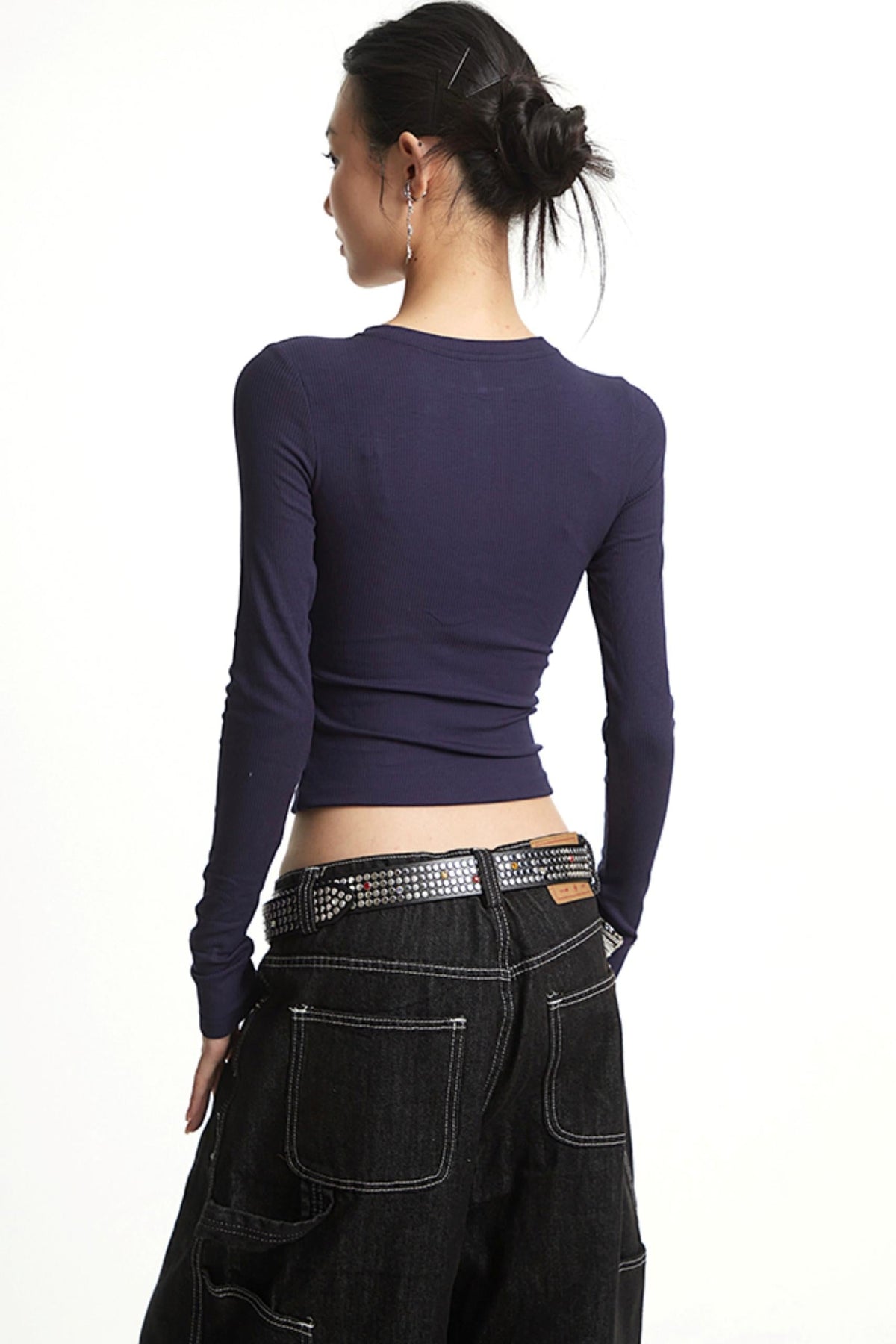Solid Color Long Sleeve T-Shirt