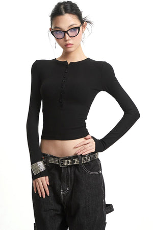 Solid Color Long Sleeve T-Shirt