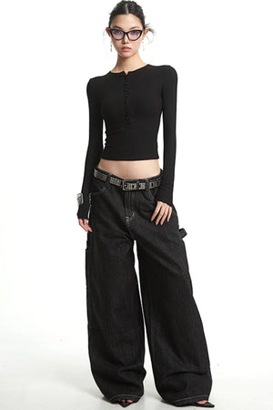 Solid Color Long Sleeve T-Shirt