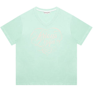 Solid Color Loose V-Neck Top
