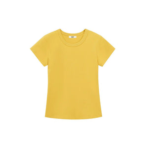 Solid Color Slim-Fit Top