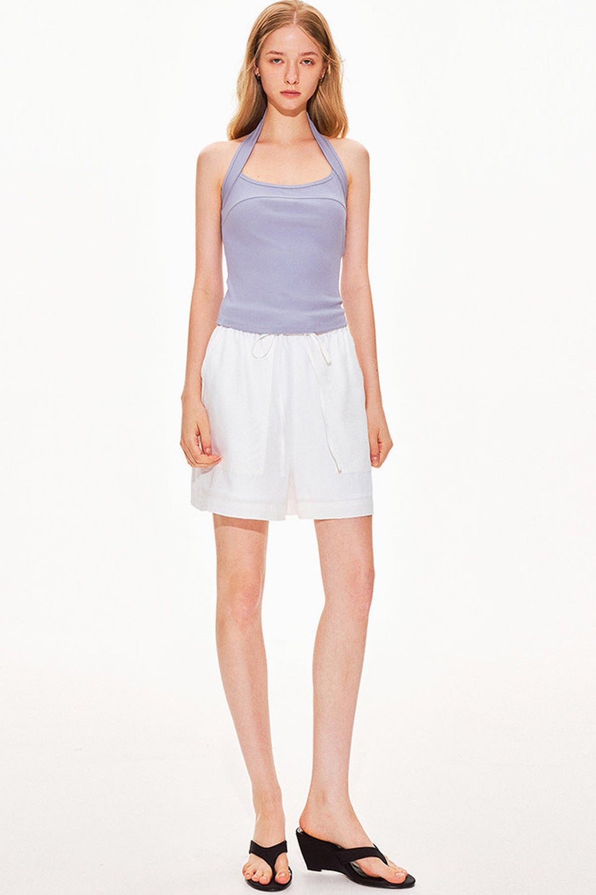 Solid Halter Neck Top