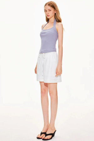 Solid Halter Neck Top