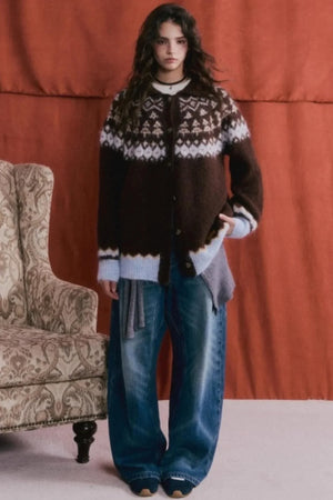 Solid Knit Lace-Up Shawl