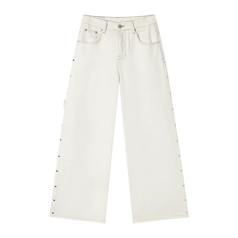 Solid Winter Wide-leg Pants