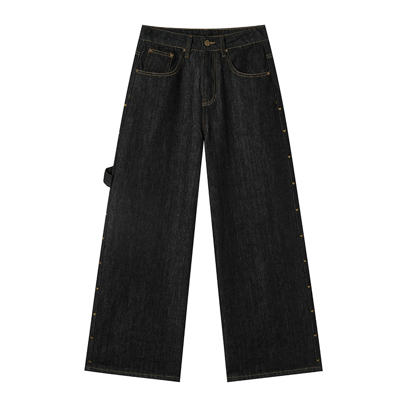 Solid Winter Wide-leg Pants
